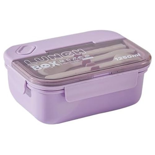COSPIZO Lunch Box, 3-in-1 Bento Box, Leak Proof, 1250ml