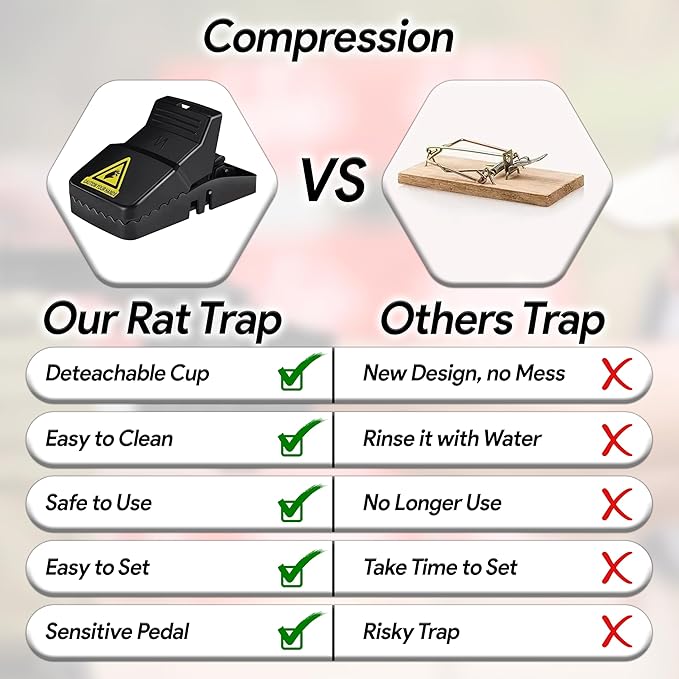 COSPIZO Heavy Duty Mouse Trap ( Pack of 4 )